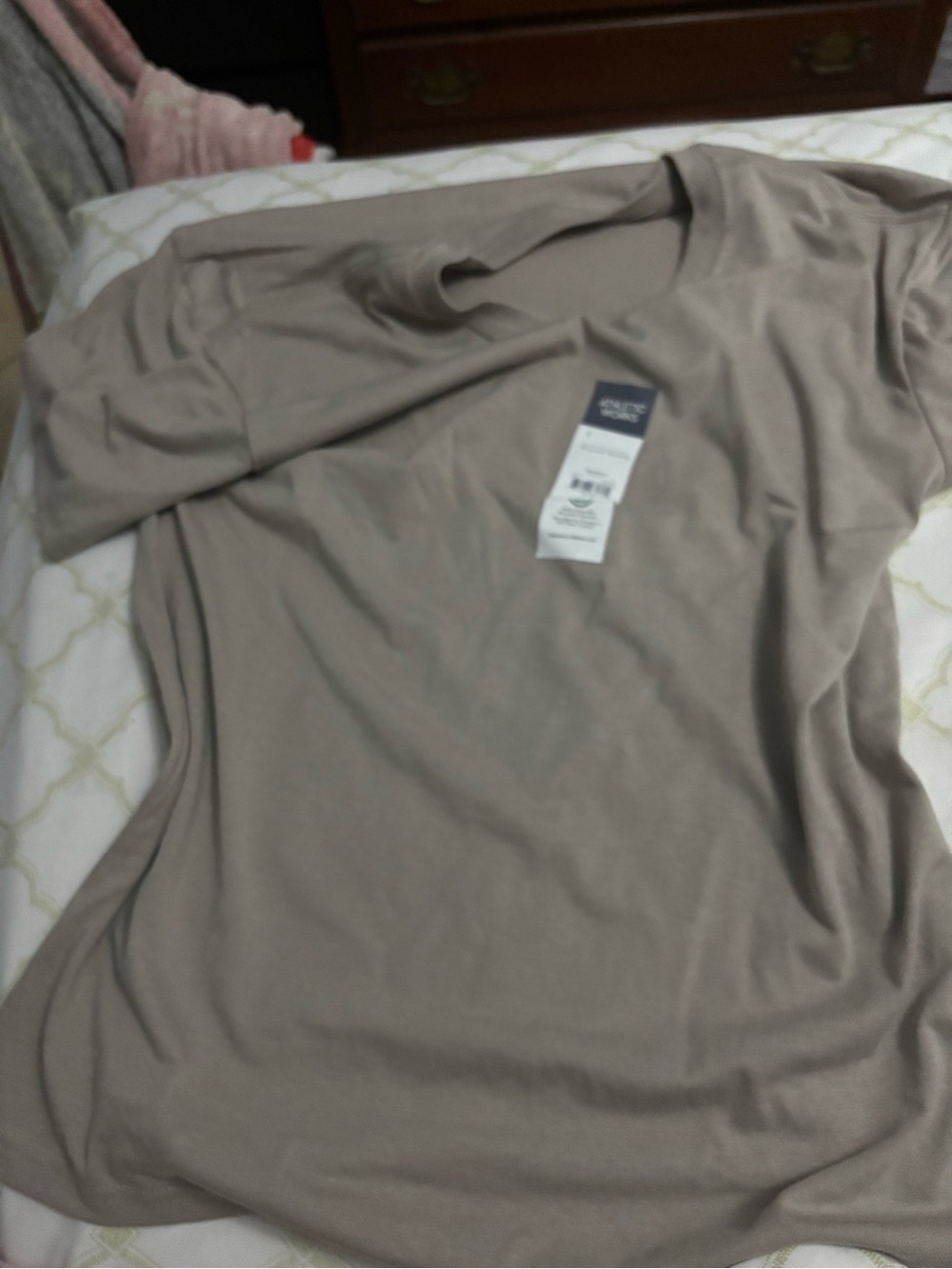 Athletic Works Taupe Crewneck Tee
